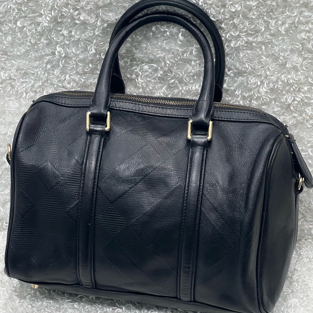 Burberry Leather Boston bag